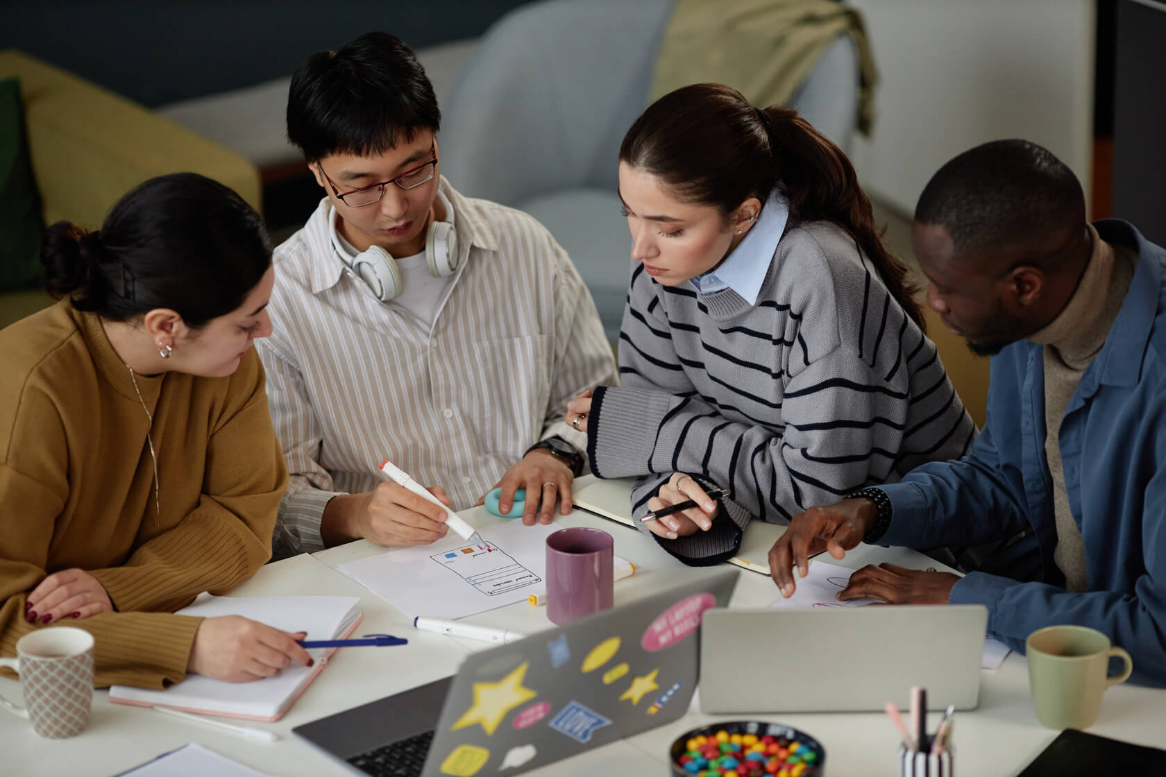 Students in financial literacy workshop